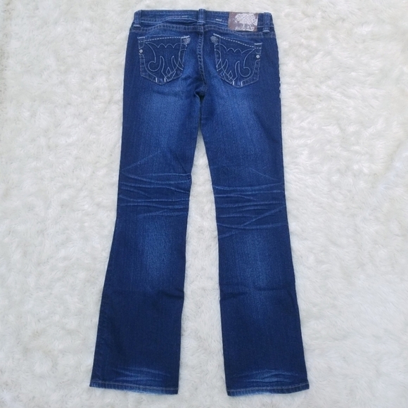 Mek DNM Moscow slim boot dark wash jeans 28 - Picture 2 of 8